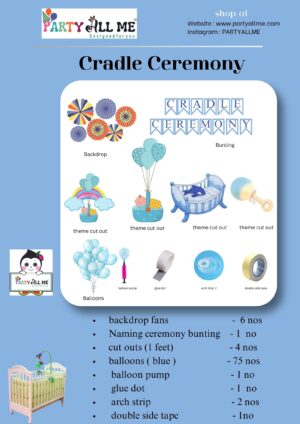 CRADLE CEREMONY BOY PAPER FAN