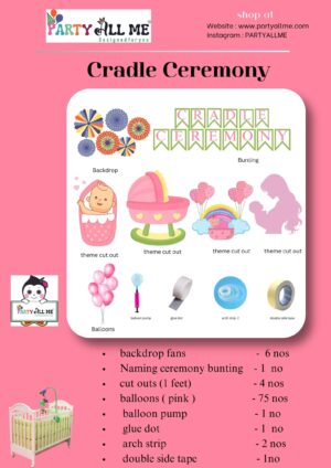 CRADLE CEREMONY GIRL PAPER FAN
