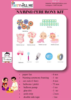 NAMING CEREMONY KIT GIRL PAPER FAN