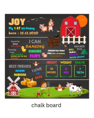 FARM FRESH THEME CHALK BOARD / MILESTONE BOARD