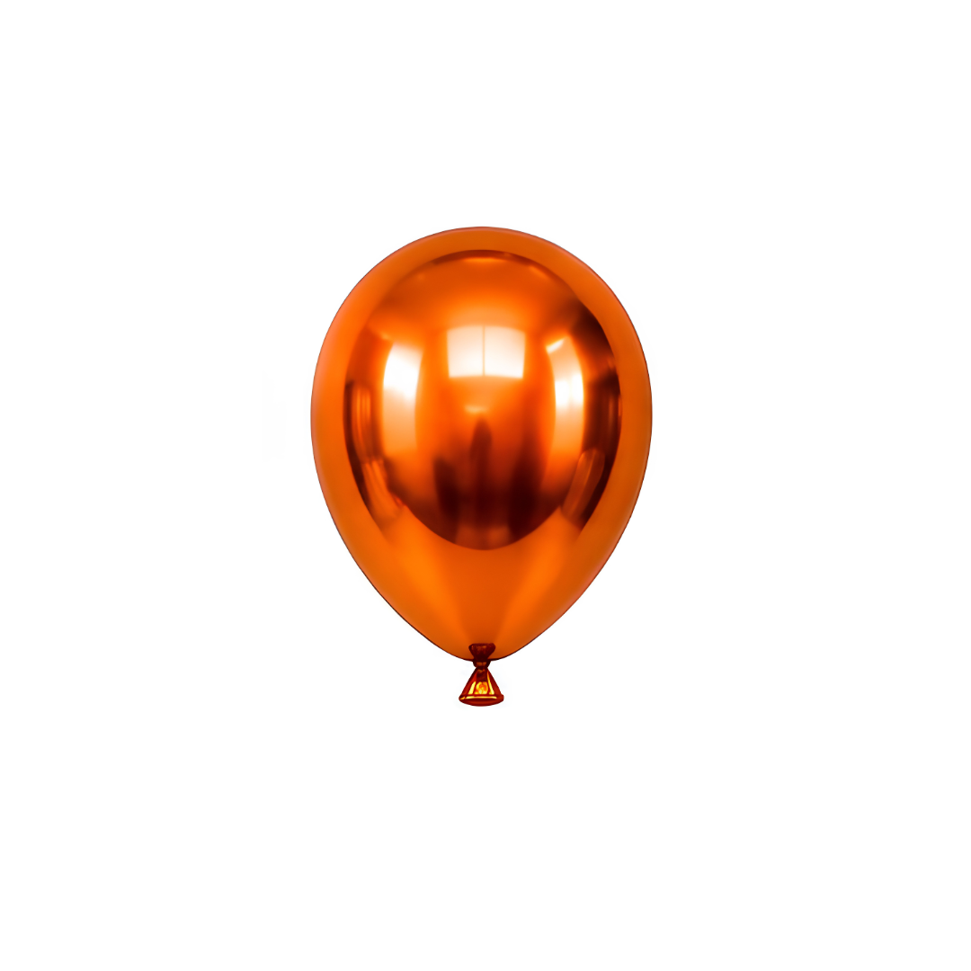 Metallic Balloons per pack (20 Balloons) -Orange
