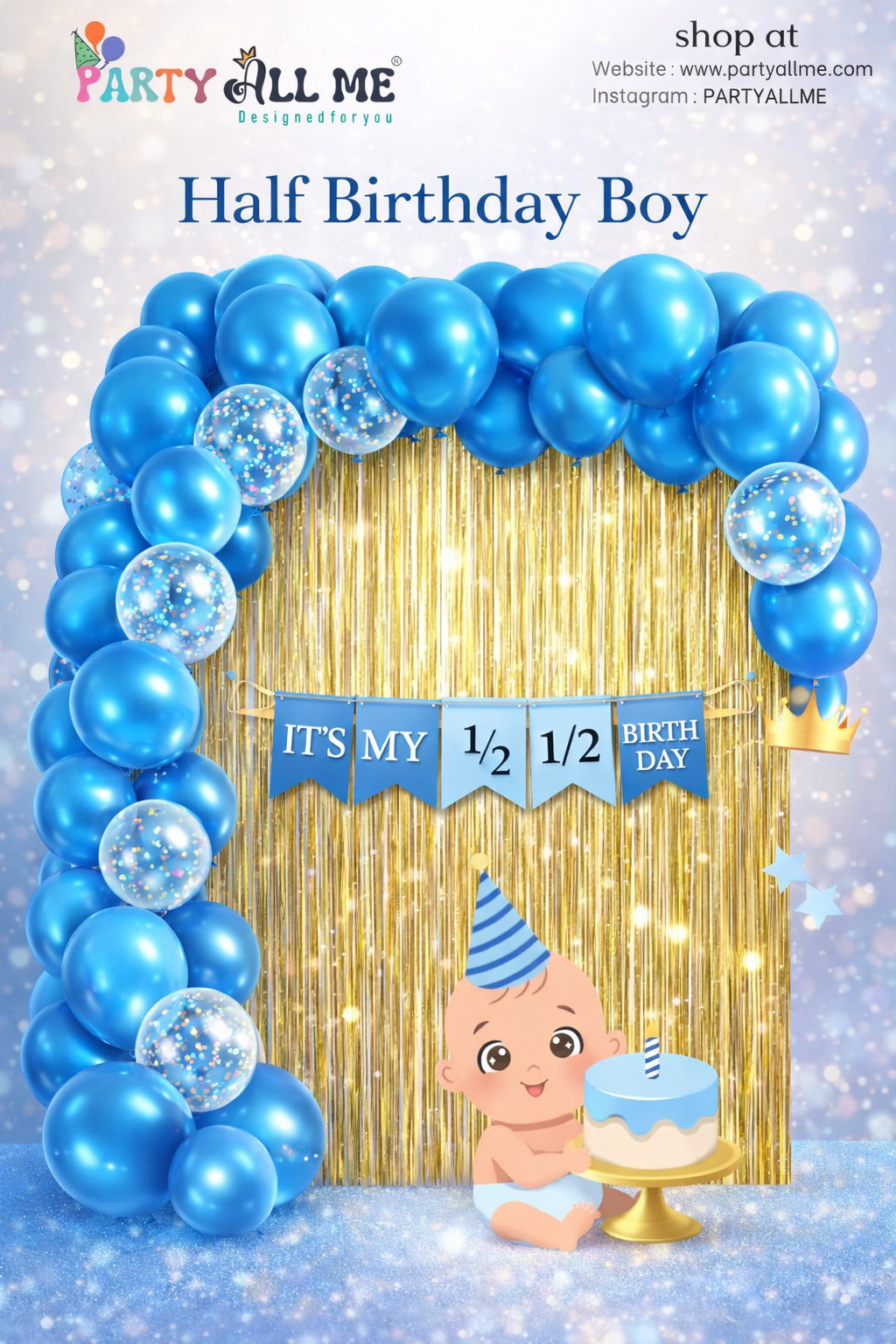 Half Birthday Boy Decoration Kit